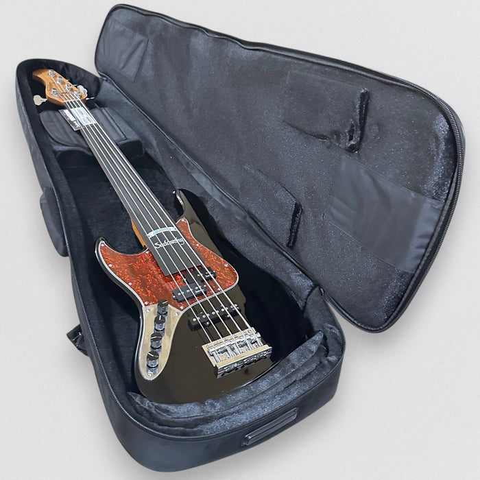 Sadowsky MetroExpress 21 Fret Hybrid PJ 5 String Morado Board Lefthand Electric Bass Guitar - Black
