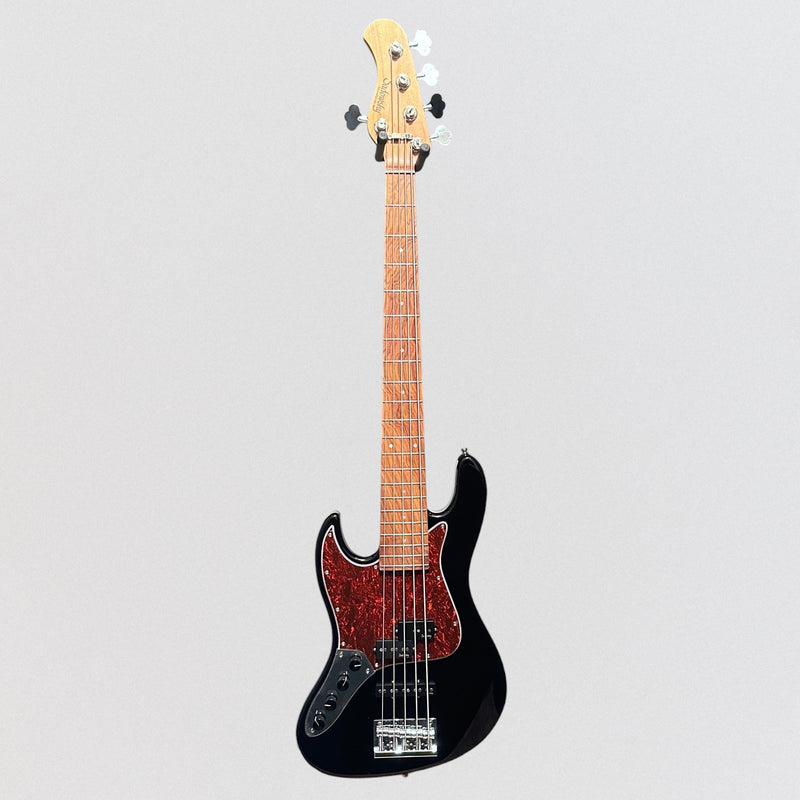 Sadowsky MetroExpress 21 Fret Hybrid PJ 5 String Morado Board Lefthand Electric Bass Guitar - Black