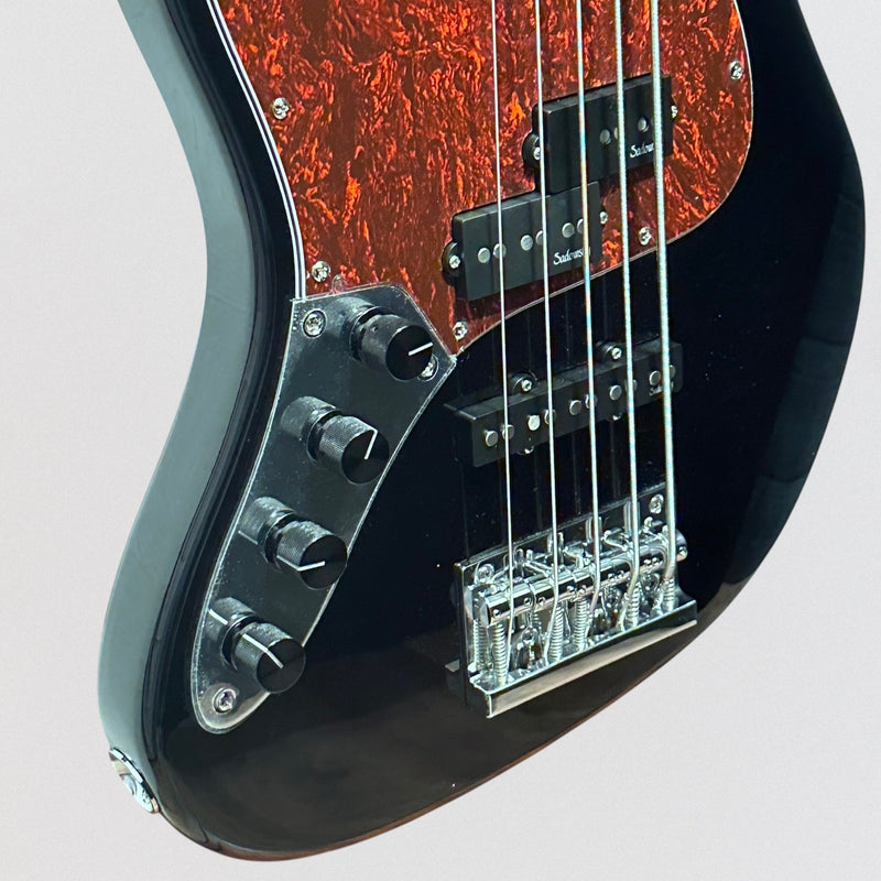 Sadowsky MetroExpress 21 Fret Hybrid PJ 5 String Morado Board Lefthand Electric Bass Guitar - Black
