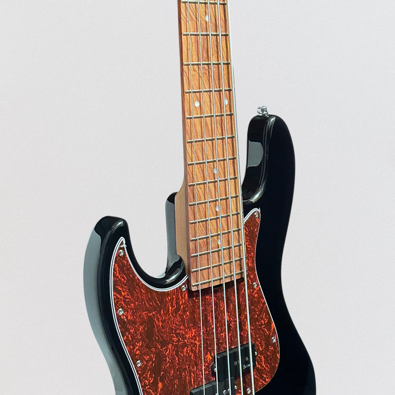 Sadowsky MetroExpress 21 Fret Hybrid PJ 5 String Morado Board Lefthand Electric Bass Guitar - Black