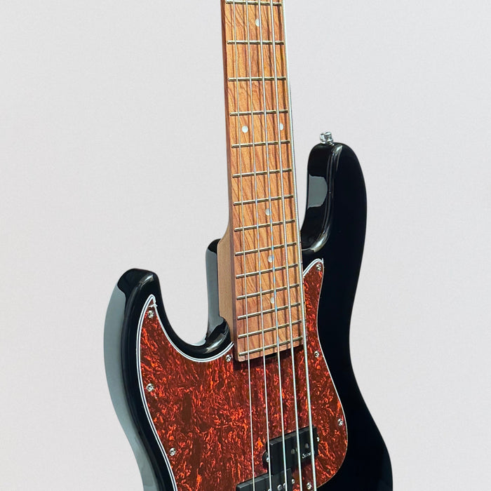 Sadowsky MetroExpress 21 Fret Hybrid PJ 5 String Morado Board Lefthand Electric Bass Guitar - Black