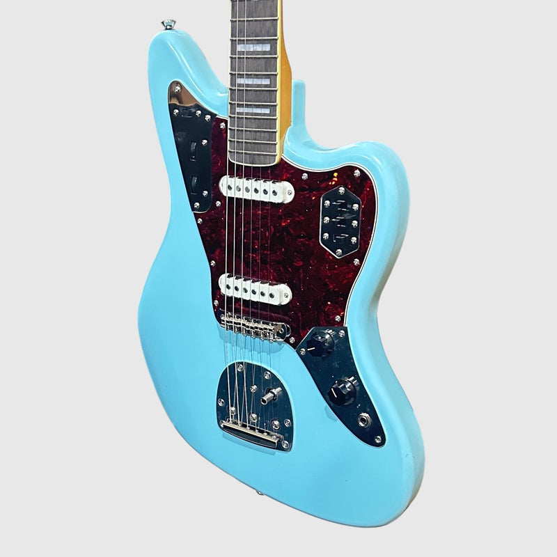 Fender Squier Classic Vibe '70s Jaguar FSR Limited-Edition Electric Guitar - Daphne Blue