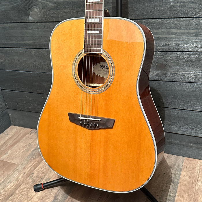 D'Angelico Premier Series Lexington Dreadnought Acoustic-Electric Guitar - Vintage Natural