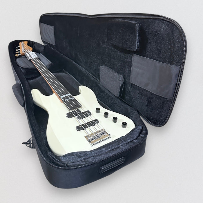 Sadowsky MetroExpress 21-Fret Verdine White Artist Line Morado Board 4-String Electric Bass Guitar - Olympic White
