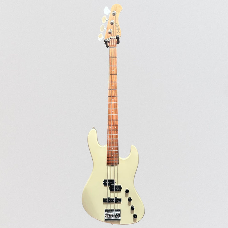 Sadowsky MetroExpress 21-Fret Verdine White Artist Line Morado Board 4-String Electric Bass Guitar - Olympic White