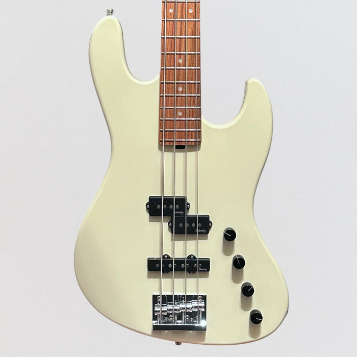 Sadowsky MetroExpress 21-Fret Verdine White Artist Line Morado Board 4-String Electric Bass Guitar - Olympic White