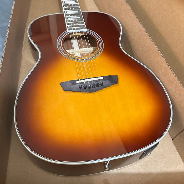 D'Angelico Premier Tammany Orchestra Acoustic-Electric Guitar - Ice Tea Burst