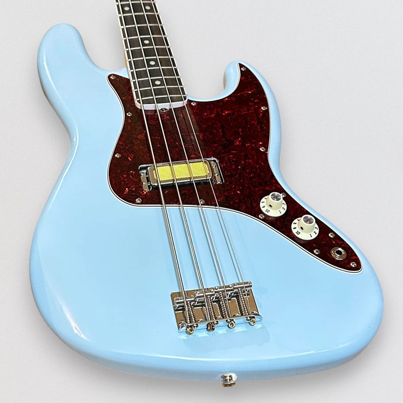 Fender Gold Foil Jazz Bass 4 String Electric Bass Guitar 2022 - Sonic Blue