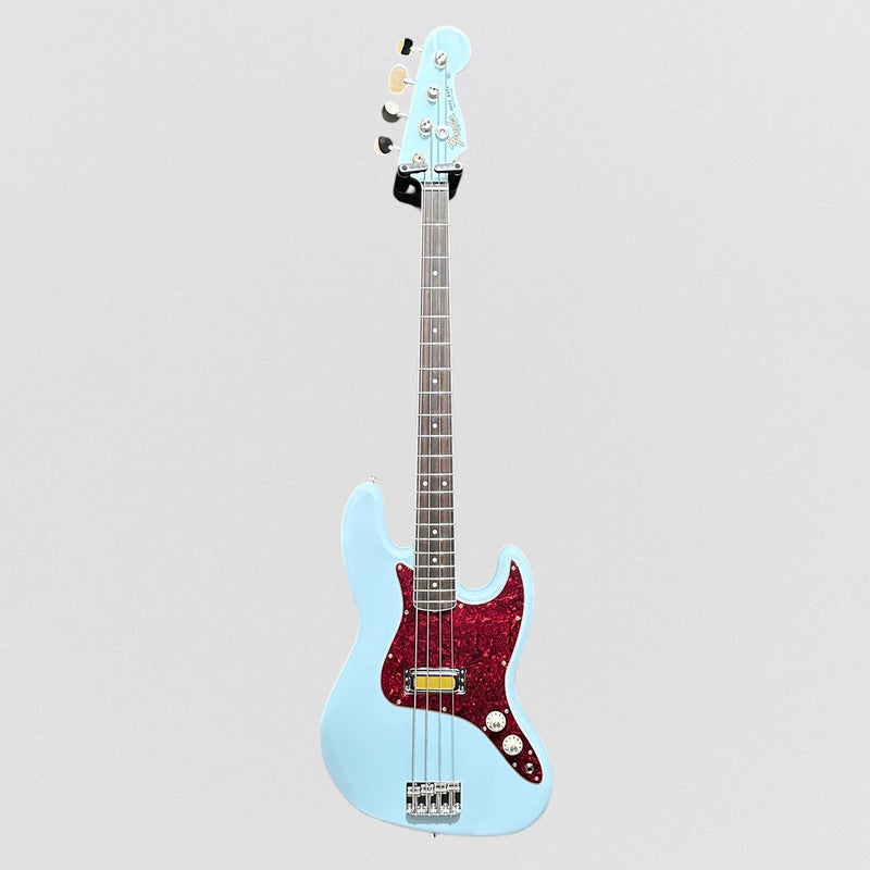 Fender Gold Foil Jazz Bass 4 String Electric Bass Guitar 2022 - Sonic Blue