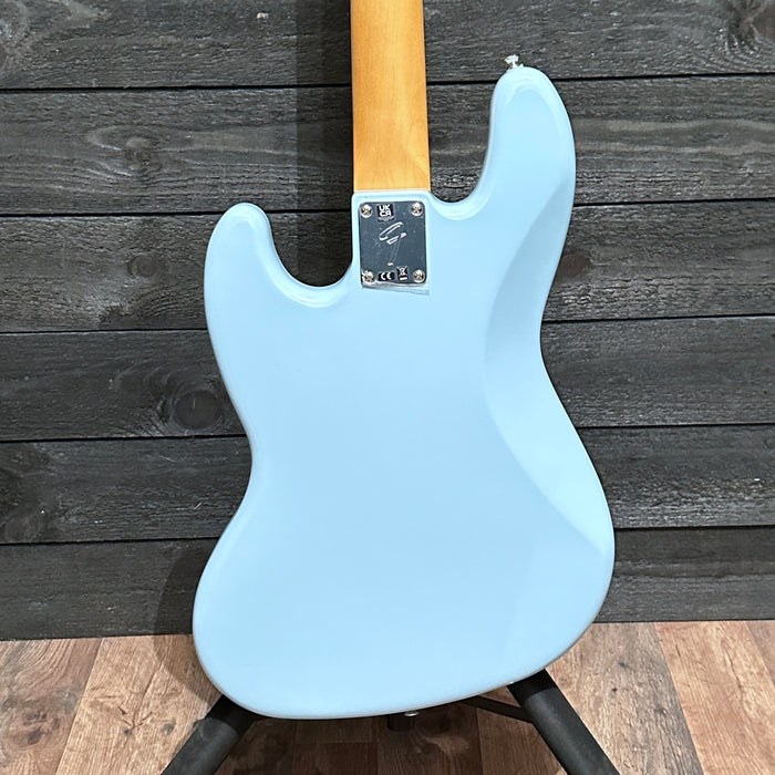Fender Gold Foil Jazz Bass 4 String Electric Bass Guitar 2022 - Sonic Blue