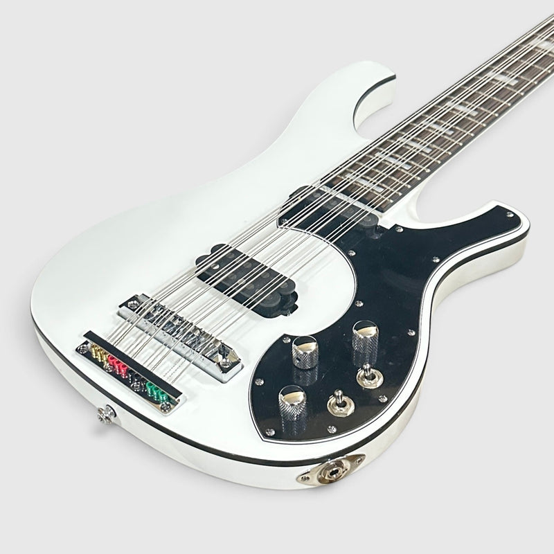 Schecter Stargazer-12 String Electric Bass Guitar - Gloss White