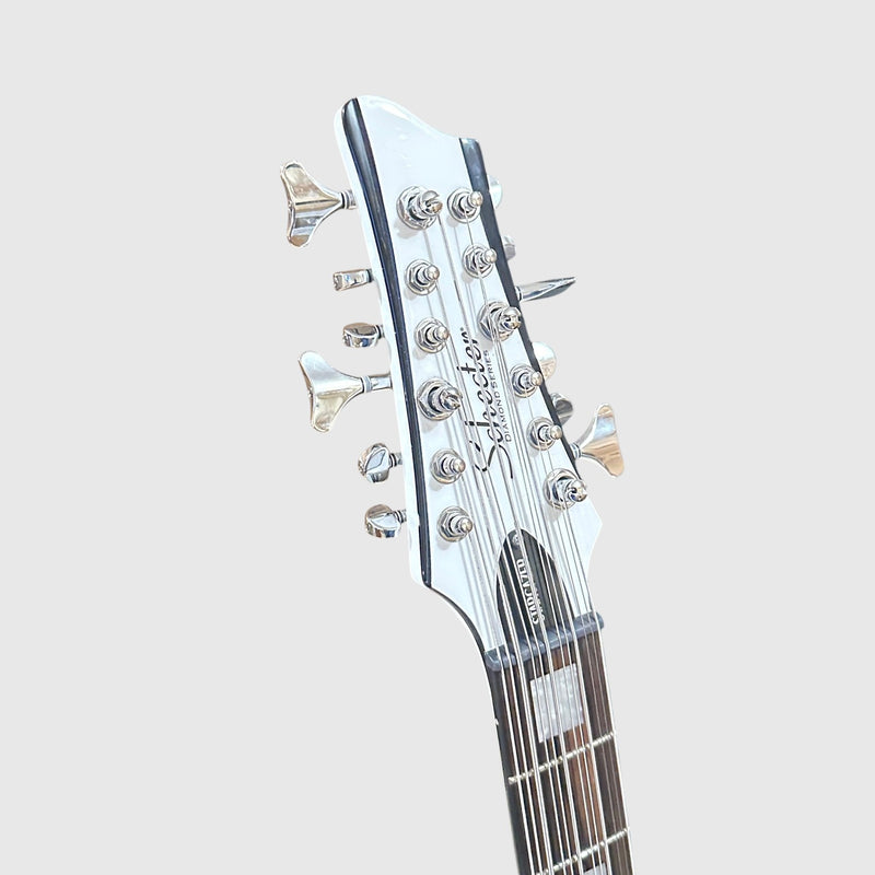 Schecter Stargazer-12 String Electric Bass Guitar - Gloss White