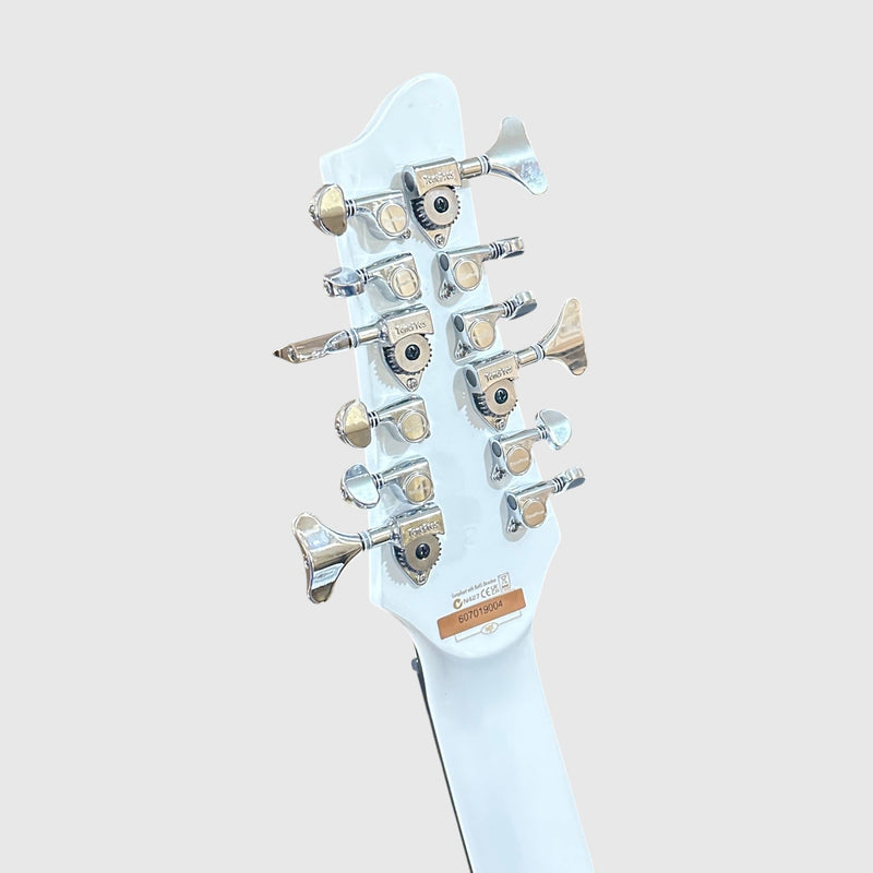 Schecter Stargazer-12 String Electric Bass Guitar - Gloss White