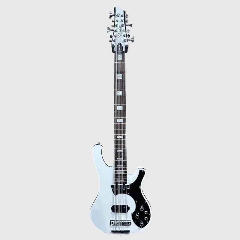 Schecter Stargazer-12 String Electric Bass Guitar - Gloss White