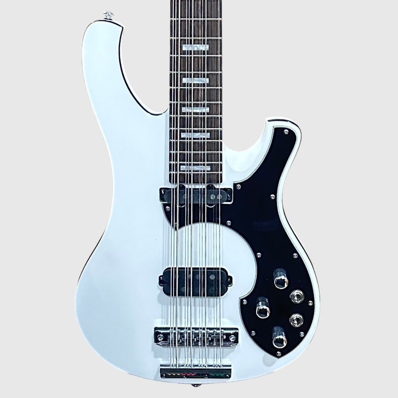 Schecter Stargazer-12 String Electric Bass Guitar - Gloss White