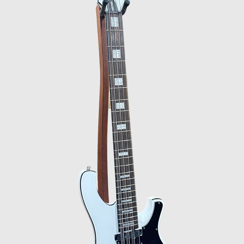Schecter Stargazer-12 String Electric Bass Guitar - Gloss White