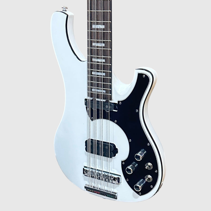Schecter Stargazer-12 String Electric Bass Guitar - Gloss White