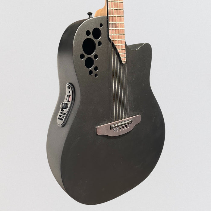 Ovation 2078TX-5-G Pro Series Elite TX Deep Contour Acoustic-Electric Guitar - Textured Black