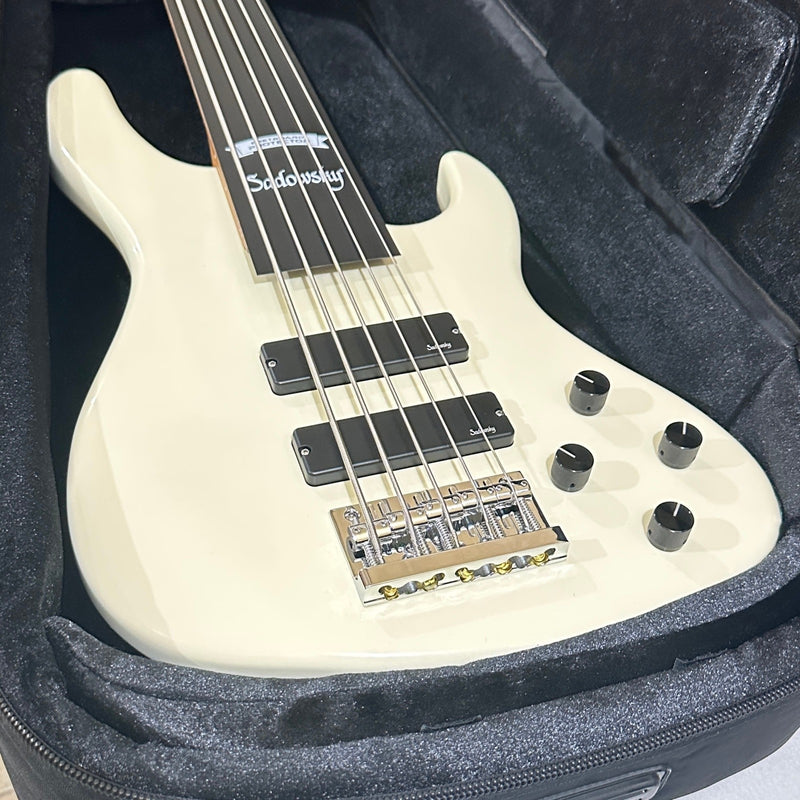 Sadowsky MetroExpress 24-Fret Modern Morado Board 5-String Electric Bass Guitar - Olympic White