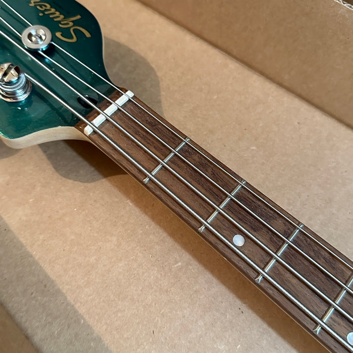 Fender Squier Paranormal Rascal Bass HH 4 String Electric Bass Guitar - Sherwood Green