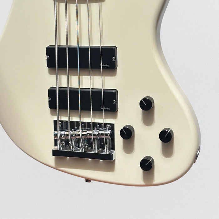 Sadowsky MetroExpress 24-Fret Modern Morado Board 5-String Electric Bass Guitar - Olympic White