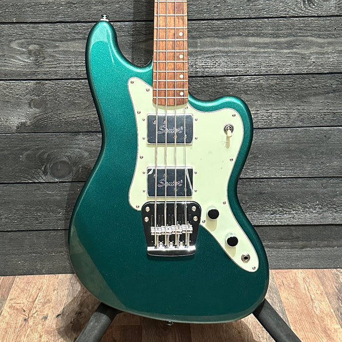 Fender Squier Paranormal Rascal Bass HH 4 String Electric Bass Guitar - Sherwood Green