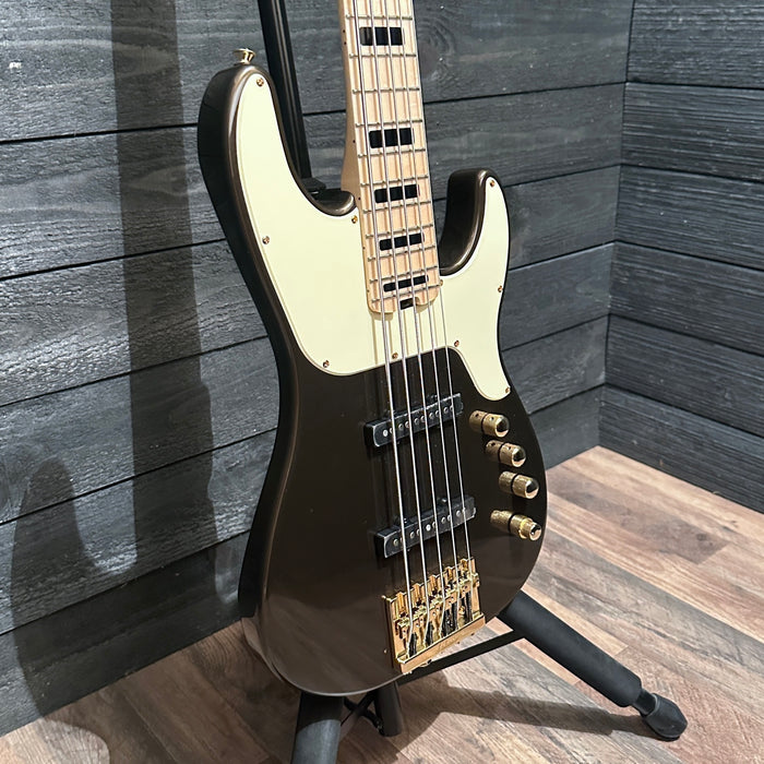 Jackson Adam Blackstone "Gladys" Pro Signature 5 String Electric Bass Guitar - Black Stone