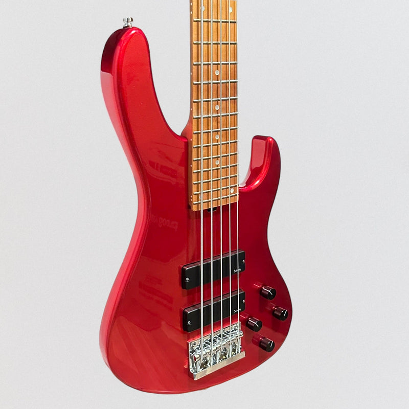 Sadowsky MetroExpress 24-Fret Modern Maple Board 5-String Electric Bass Guitar - Candy Apple Red Metallic