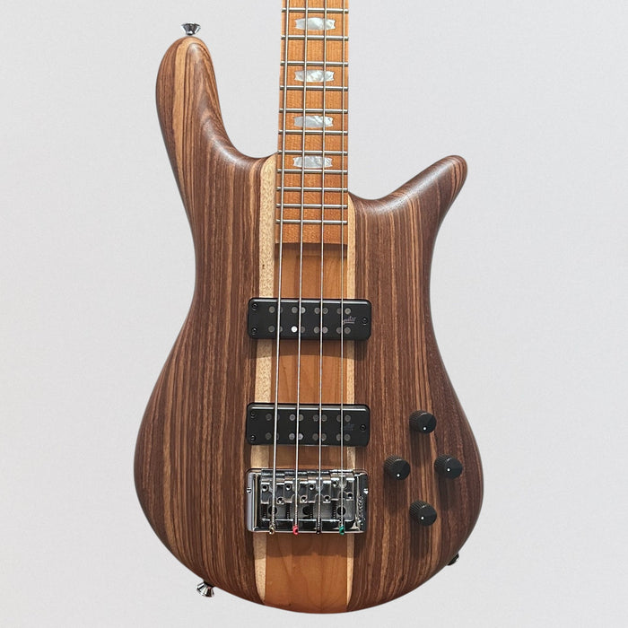 Spector Euro 4-String RST Zebrawood Electric Bass Guitar - Natural Matte
