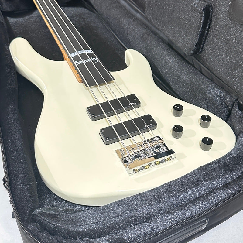 Sadowsky MetroExpress 24-Fret Modern Maple Board 4-String Electric Bass Guitar - Olympic White