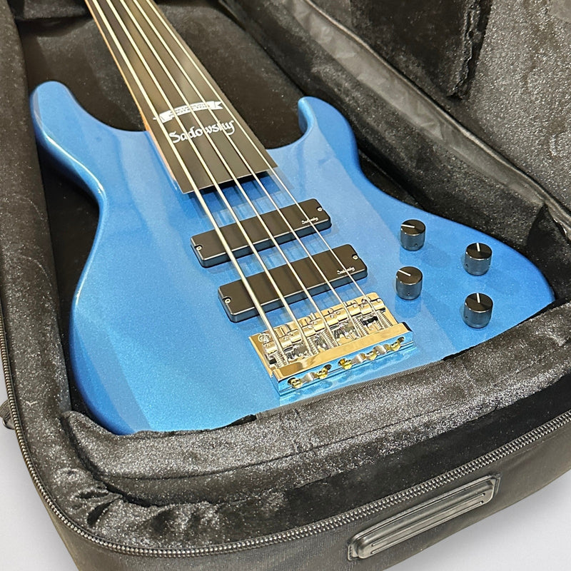 Sadowsky MetroExpress 24-Fret Modern Maple Board 5-String Electric Bass Guitar - Ocean Blue Metallic