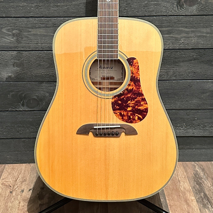 Alvarez MD60 Herringbone Dreadnought Acoustic Guitar - Natural