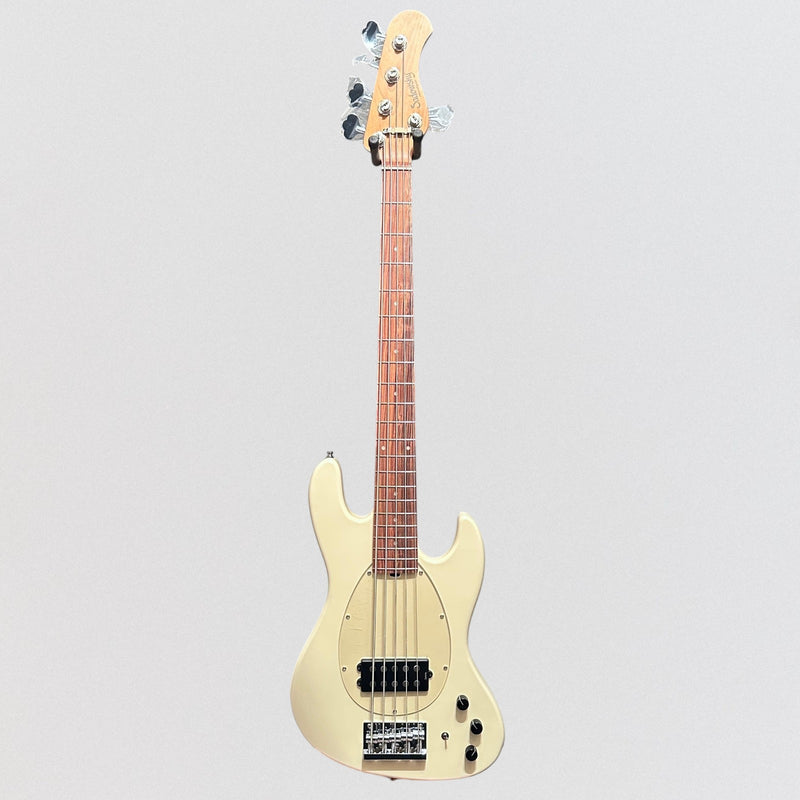 Sadowsky MetroExpress 21-Fret Vintage M Morado Board 5-String Electric Bass Guitar - Olympic White