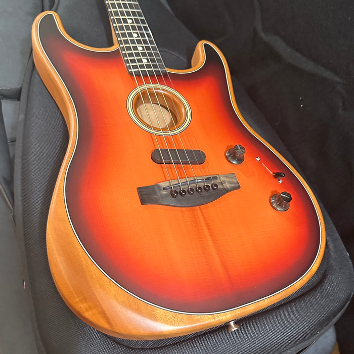 Fender American Acoustasonic Stratocaster USA Acoustic Electric Guitar "Needs Repair"