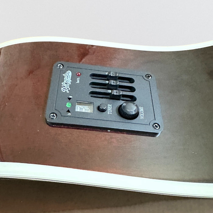 D'Angelico Premier Series Lexington Dreadnought Acoustic-Electric Guitar - Trans Black Cherry Burst