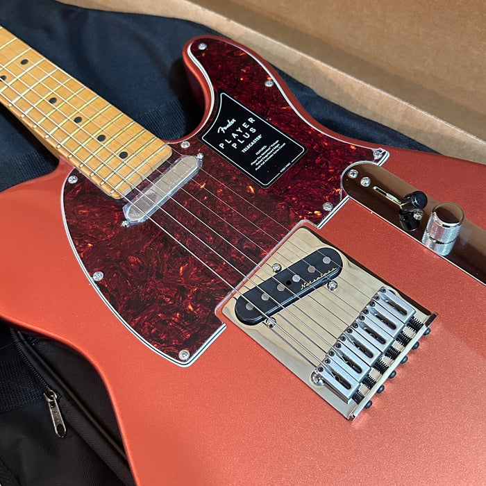 Fender Player Plus Telecaster Electric Guitar - Aged Candy Apple Red