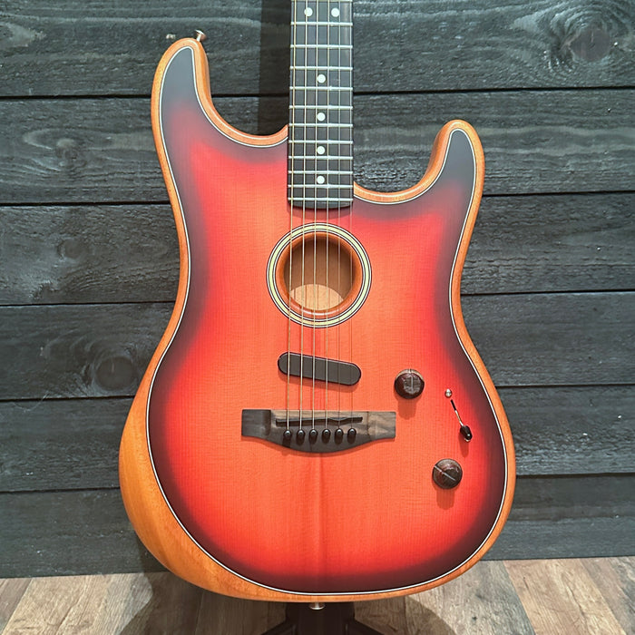 Fender American Acoustasonic Stratocaster USA Acoustic Electric Guitar "Needs Repair"