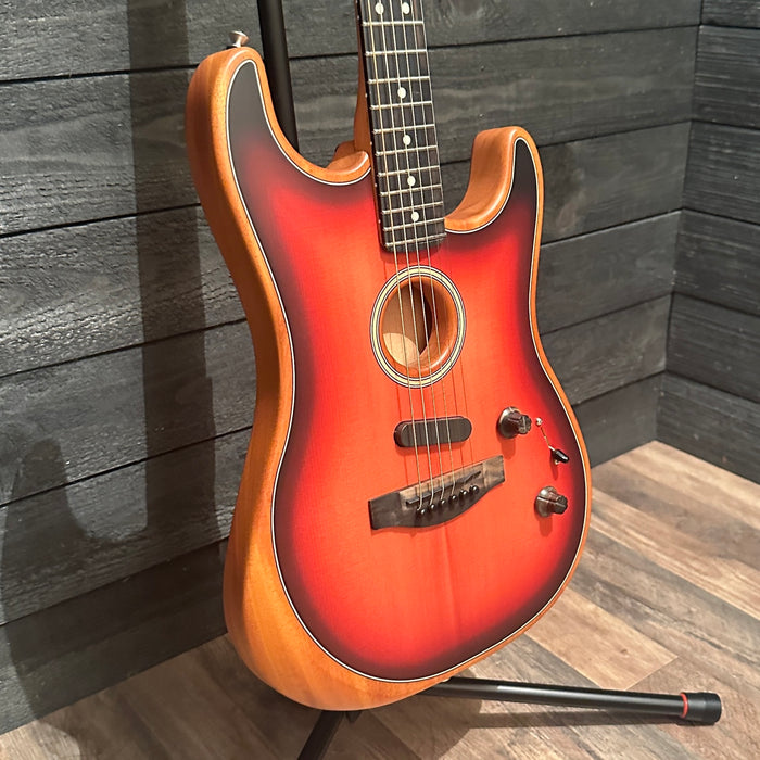 Fender American Acoustasonic Stratocaster USA Acoustic Electric Guitar "Needs Repair"