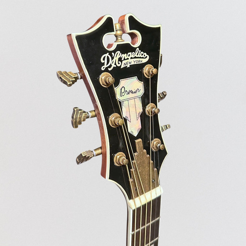 D'Angelico Premier Series Lexington Dreadnought Acoustic-Electric Guitar - Trans Black Cherry Burst