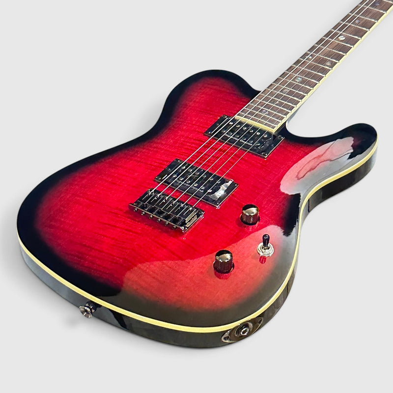 Fender Special Edition Custom Telecaster FMT HH Electric Guitar - Black Cherry Burst