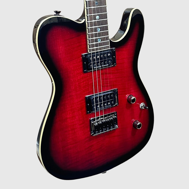 Fender Special Edition Custom Telecaster FMT HH Electric Guitar - Black Cherry Burst
