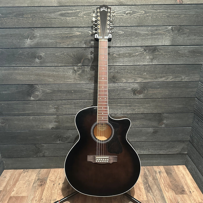 Guild F-2512CE Deluxe 12-String Jumbo Acoustic-Electric Guitar "Needs Repair"