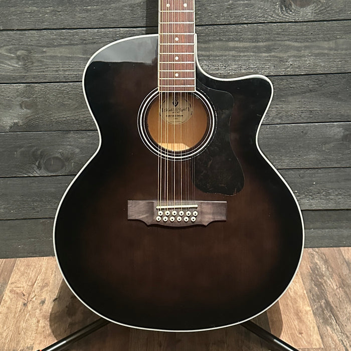 Guild F-2512CE Deluxe 12-String Jumbo Acoustic-Electric Guitar "Needs Repair"