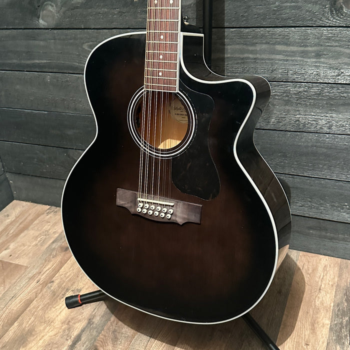 Guild F-2512CE Deluxe 12-String Jumbo Acoustic-Electric Guitar "Needs Repair"