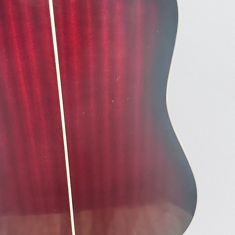 D'Angelico Premier Series Lexington Dreadnought Acoustic-Electric Guitar - Trans Black Cherry Burst