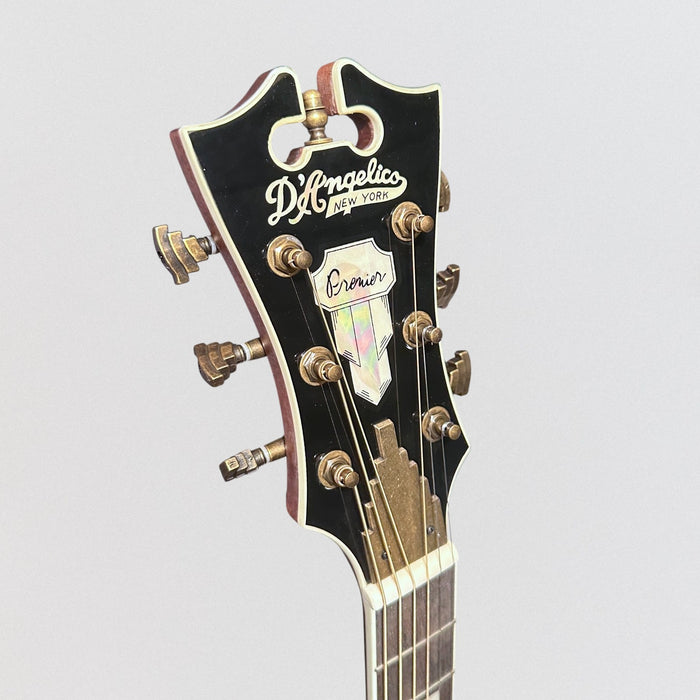 D'Angelico Premier Series Lexington Dreadnought Acoustic-Electric Guitar - Trans Black Cherry Burst