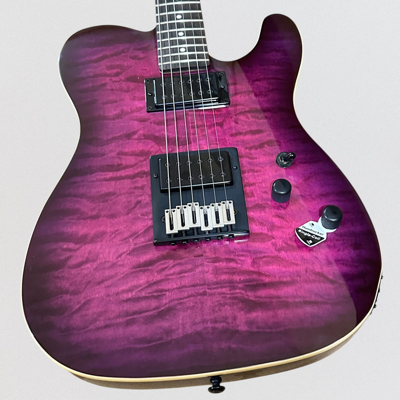 Schecter PT Pro Electric Guitar - Transparent Purple Burst