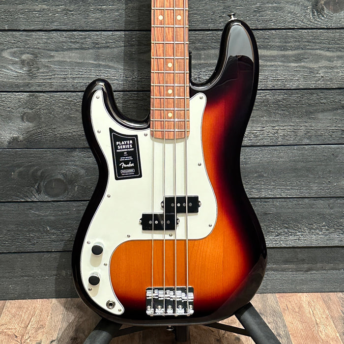 Fender Player Precision P Bass 4 String Left Handed Electric Bass Guitar - Sunburst