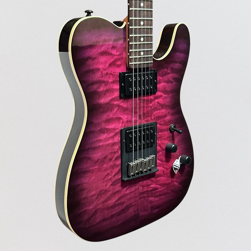 Schecter PT Pro Electric Guitar - Transparent Purple Burst