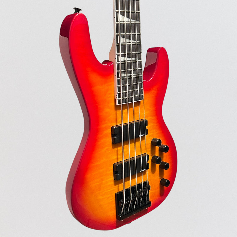 Jackson JS Series JS3VQ Concert 5 String Electric Bass Guitar - Cherry Burst